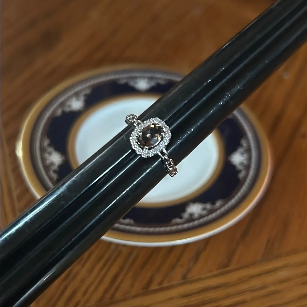 Sterling Silver and Smokey Topaz Ring